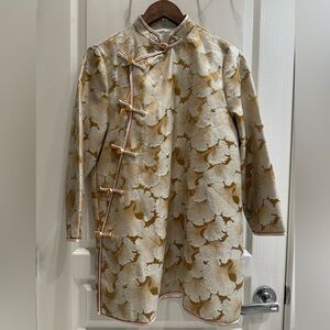 Vintage Chinese Brocade Frog Closure Tang Jacket